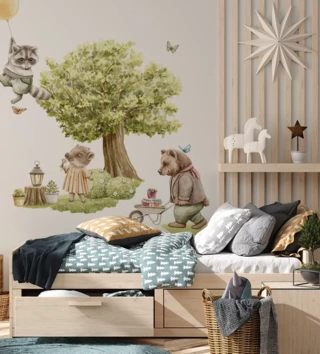 Forest - Lesní motiv /  nalepky-na-stenu-do-detskej-izby-forest-dk471-lesne-zvieratka-lovel-03.webp 