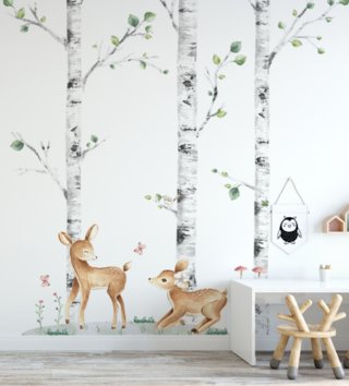 Forest - Lesní motiv /  nalepky-na-stenu-forest-jelencek-dk327-yokodesign-lovel-sk1.jpg 