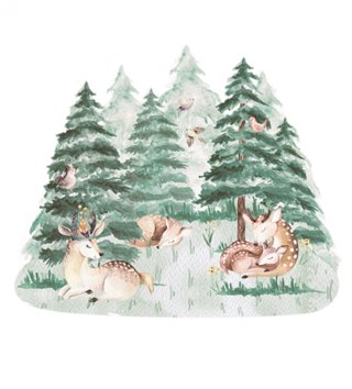 Forest - Lesní motiv /  nalepky-na-stenu-forest-jelenceky-dk309-YOKODESIGN-LOVEL-SK1.jpg 