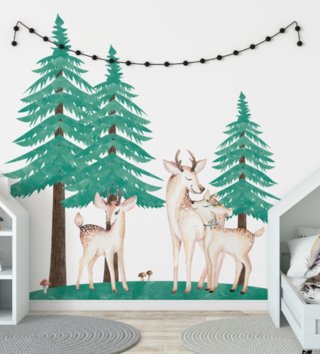 Forest - Lesní motiv /  nalepky-na-stenu-forest-jelenceky-yokodesign-lovel-sk1.jpg 