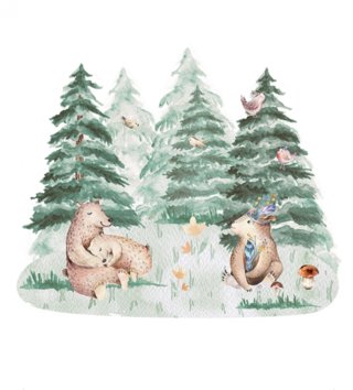 Forest - Lesní motiv /  nalepky-na-stenu-forest-medvede-dk308-yokodesign-lovel-sk1.jpg 