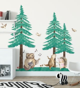 Forest - Lesní motiv /  nalepky-na-stenu-forest-sada-stromcekov-dk263-yokodesign-lovel-sk2.jpg 