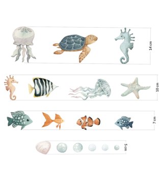 Oceán - Podmořský svět /  nalepky-na-stenu-ocean-morske-vzory-dk467-lovel-02.jpg 