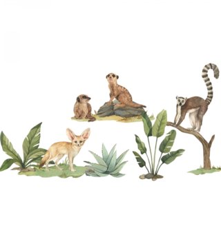 Safari /  nalepky-na-stenu-safari-liska-fenek-surikaty-a-lemur-dk432-lovel-01.jpg 