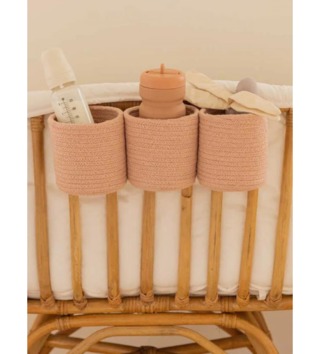 Koše na hračky, úložné boxy /  organizer-do-postielky-bobby-vintage-ruzova-lovel-02.jpg 