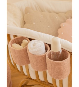 Koše na hračky, úložné boxy /  organizer-do-postielky-bobby-vintage-ruzova-lovel-03.jpg 