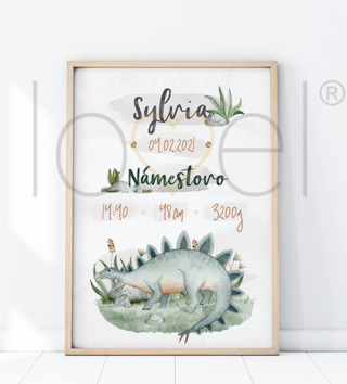 Plakáty /  plagat-s-menom-dino-stegosaurus-p274-lovel-04.png 