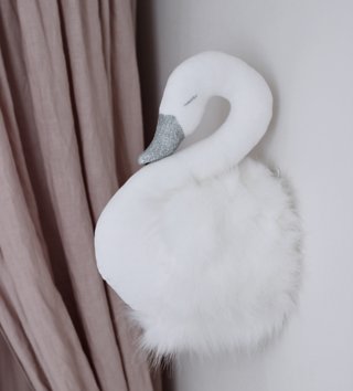 Baldachýny + doplňky /  plysova-trofej-labud-biela-cotton-sweets-lovel-sk-2.jpg 