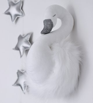 Baldachýny + doplňky /  plysova-trofej-labud-biela-cotton-sweets-lovel-sk-4.jpg 