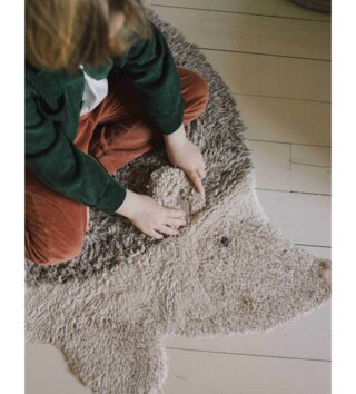 90 x 130 cm /  pratelny-detsky-koberec-jezko-forest-130x90-lorena-canals-lovel-03.jpg 